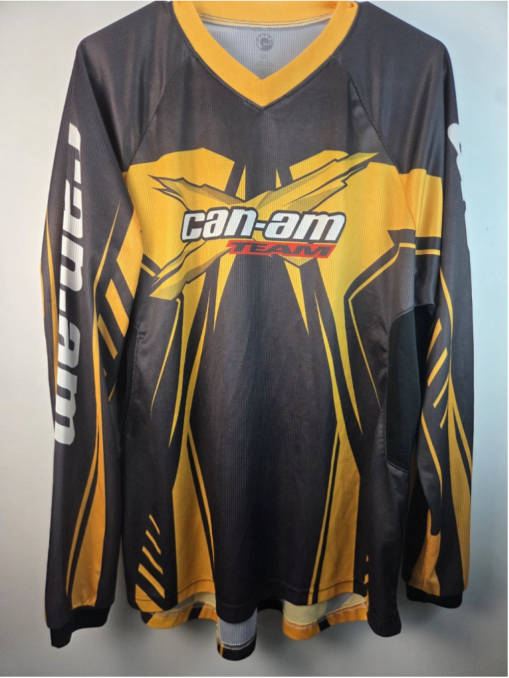 BRP Can-Am Team Men's Long Sleeves Shirts Yellow And Black Large